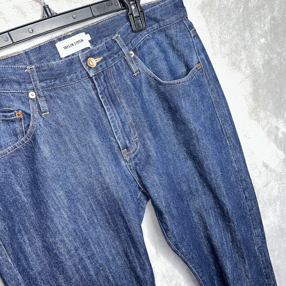 Taylor Stitch Democratic  Jeans Dark Wash Indigo Denim Mens 32x33